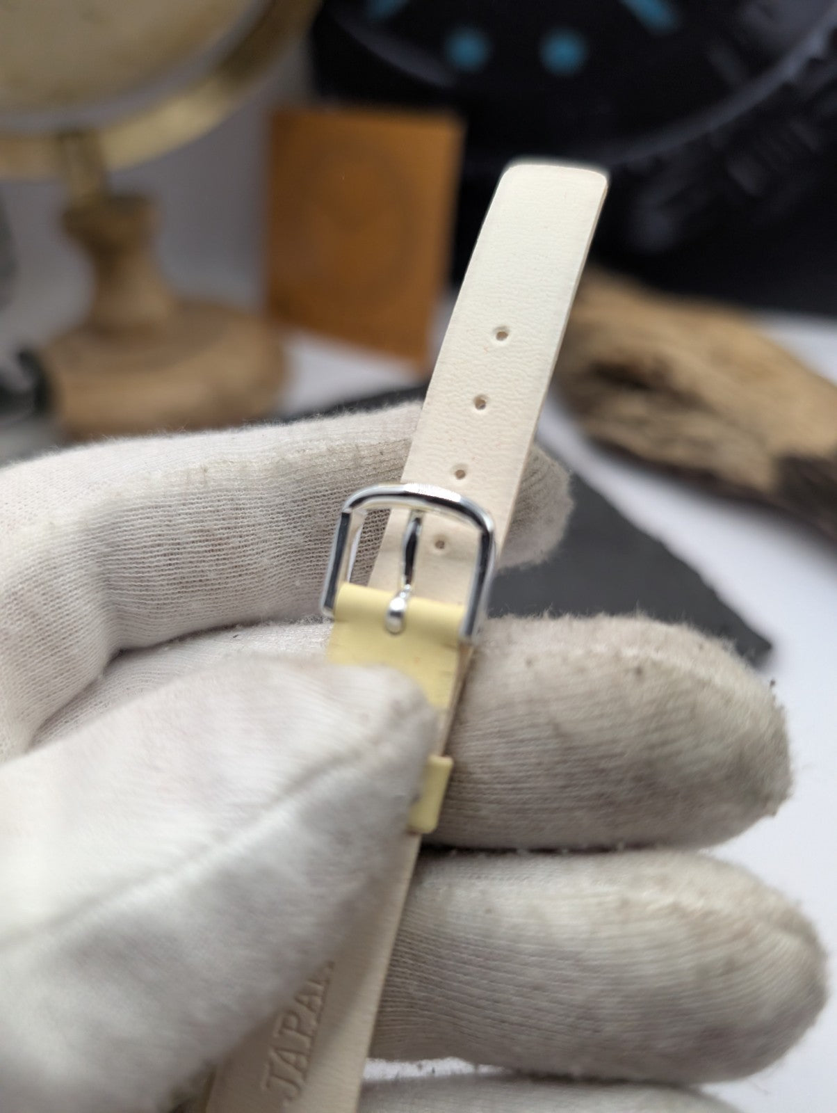 Citizen Vintage Watch Strap Cream / Ivory – New Old Stock – 15mm – Japan