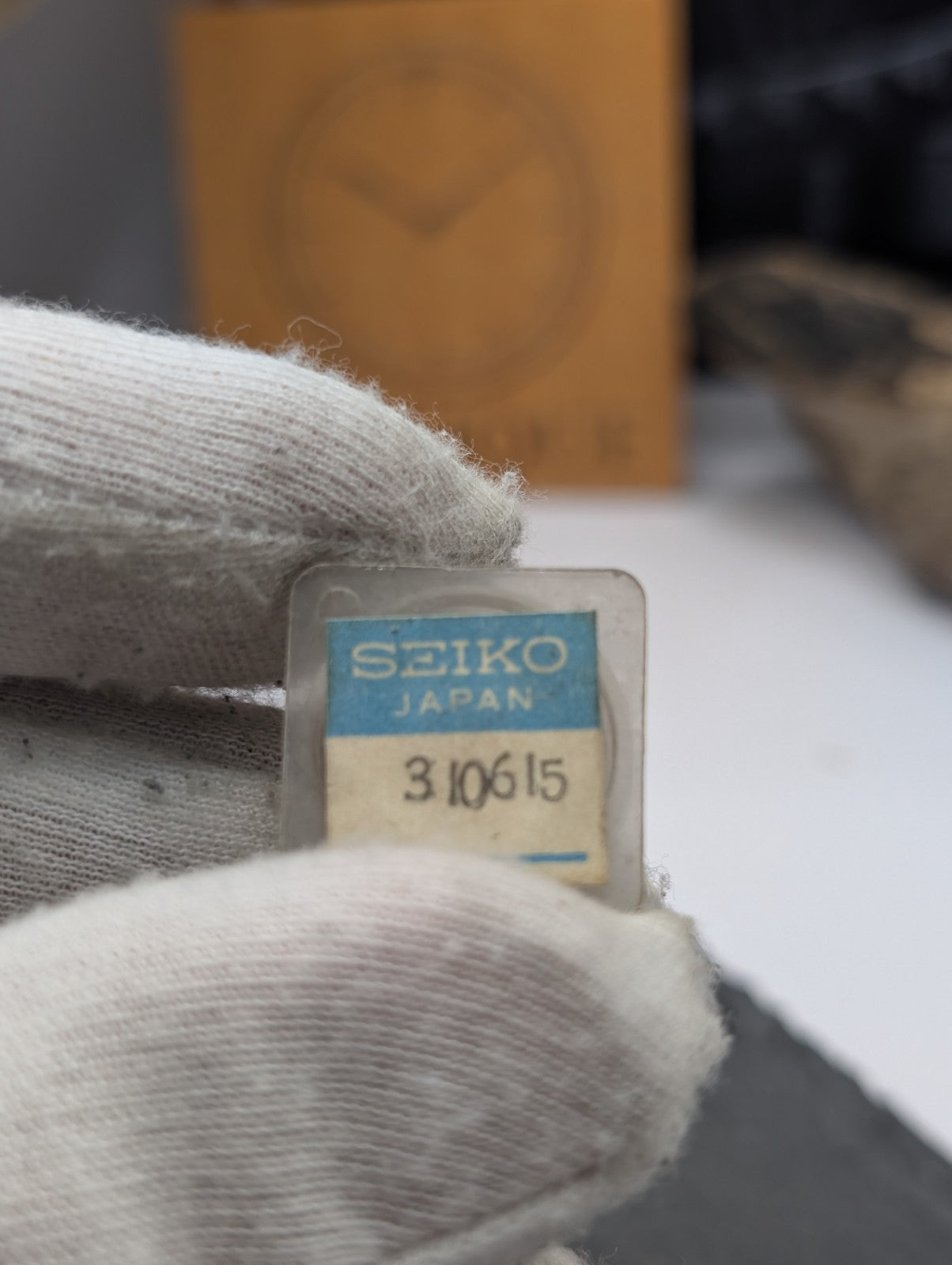 Genuine Seiko Japan Empty Plastic Parts Container Ref. 310472 – Vintage NOS