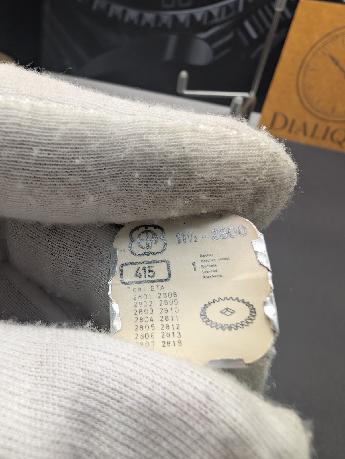 ETA Original Watch Part – Ratchet Wheel – Ref. 415 – Cal. 2800 Series – Swiss Ma