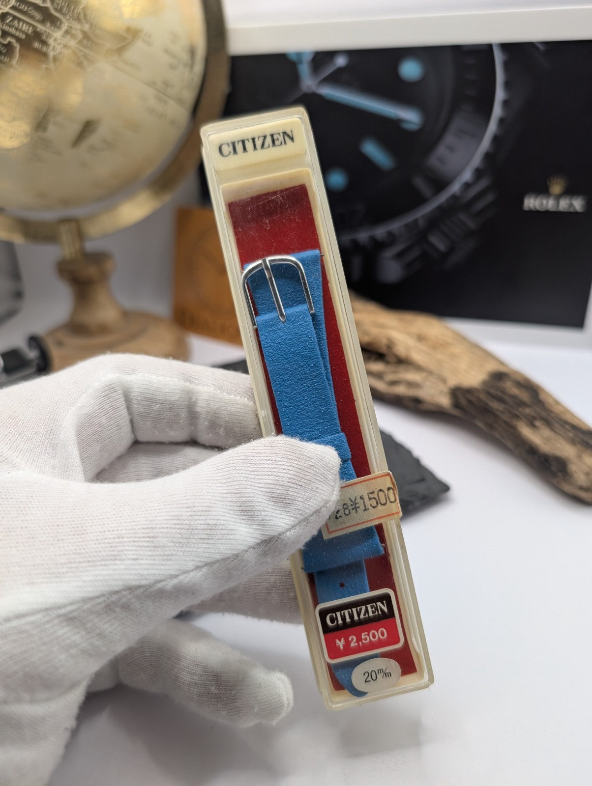 Citizen NOS Blue Leather Watch Strap 20mm – Vintage Original