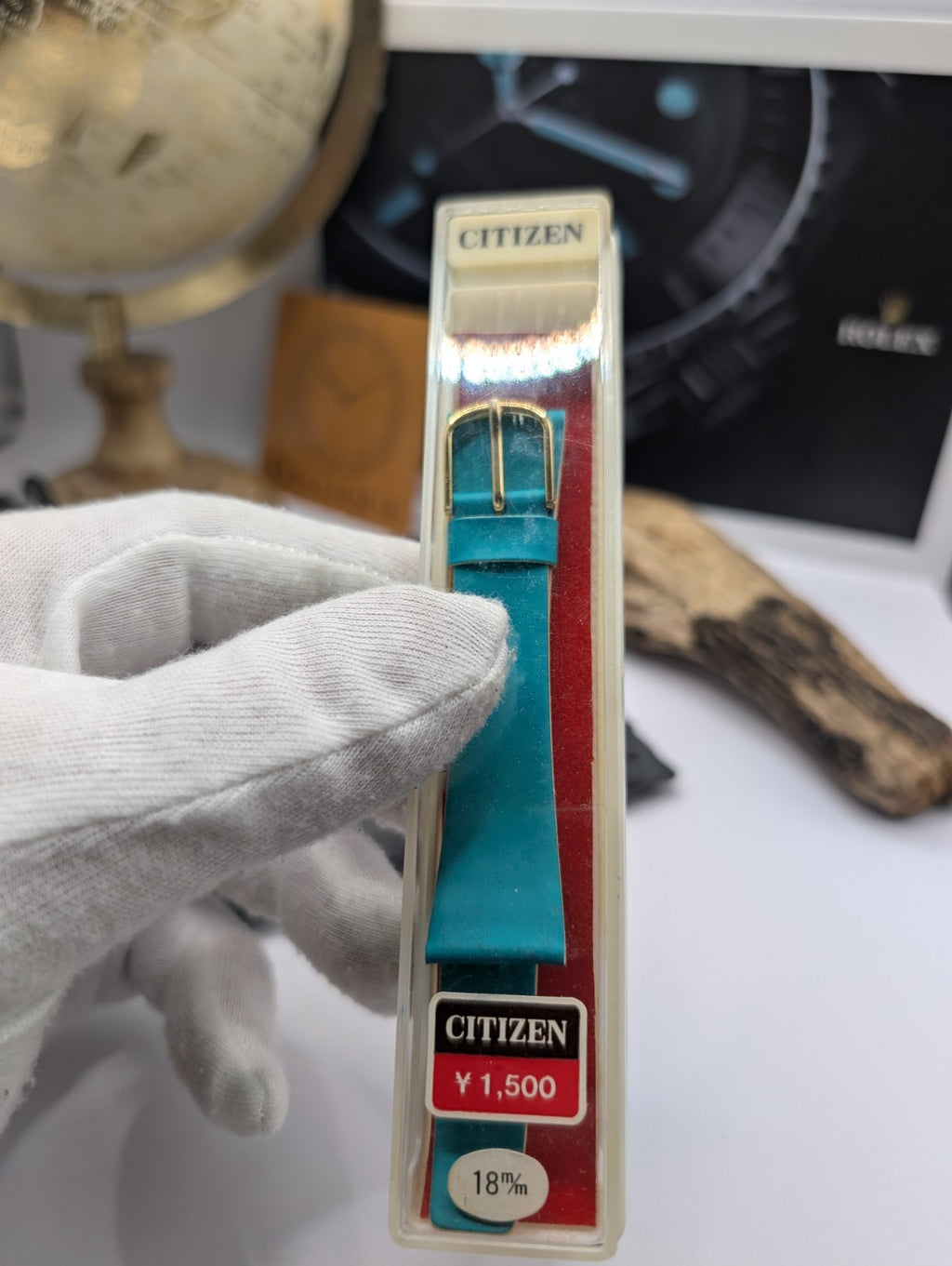 Citizen Vintage Watch Strap Teal / Turquoise – New Old Stock – 18mm – Japan