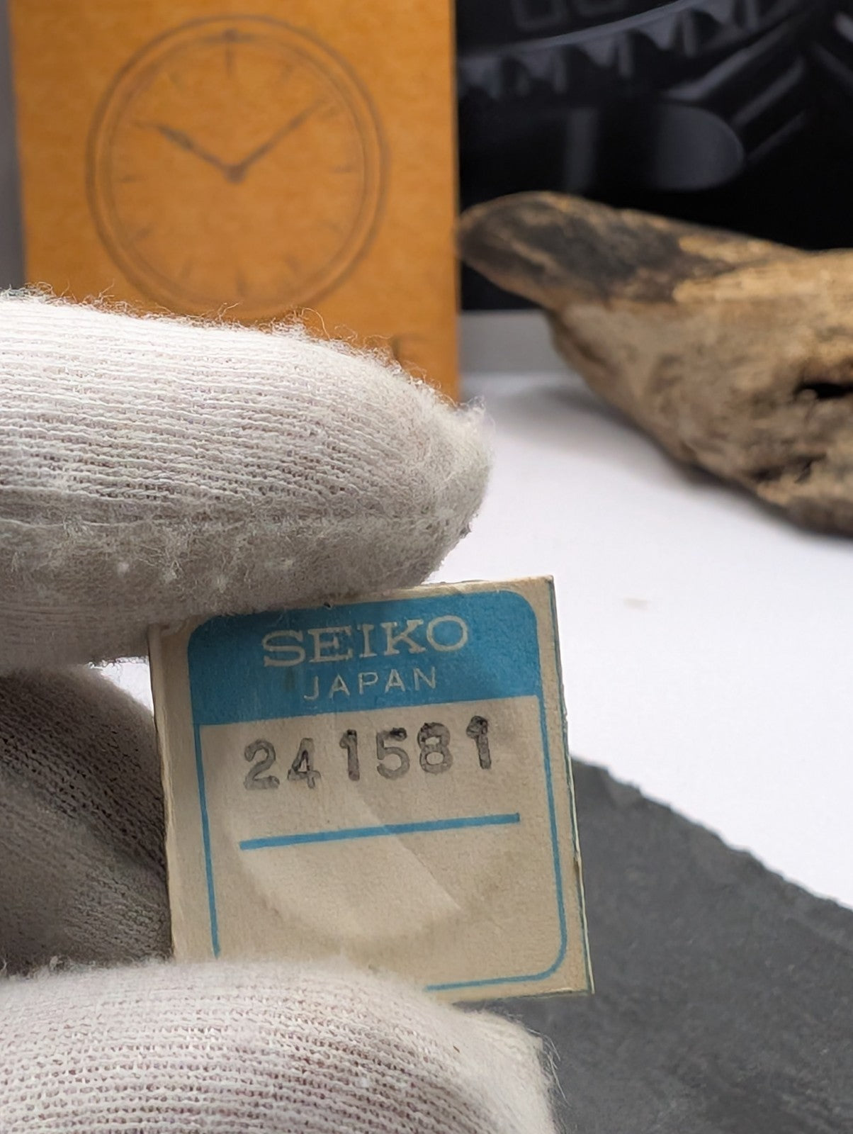 Genuine Seiko Japan Watch Part – Vintage NOS Micro Gear on Original Holder