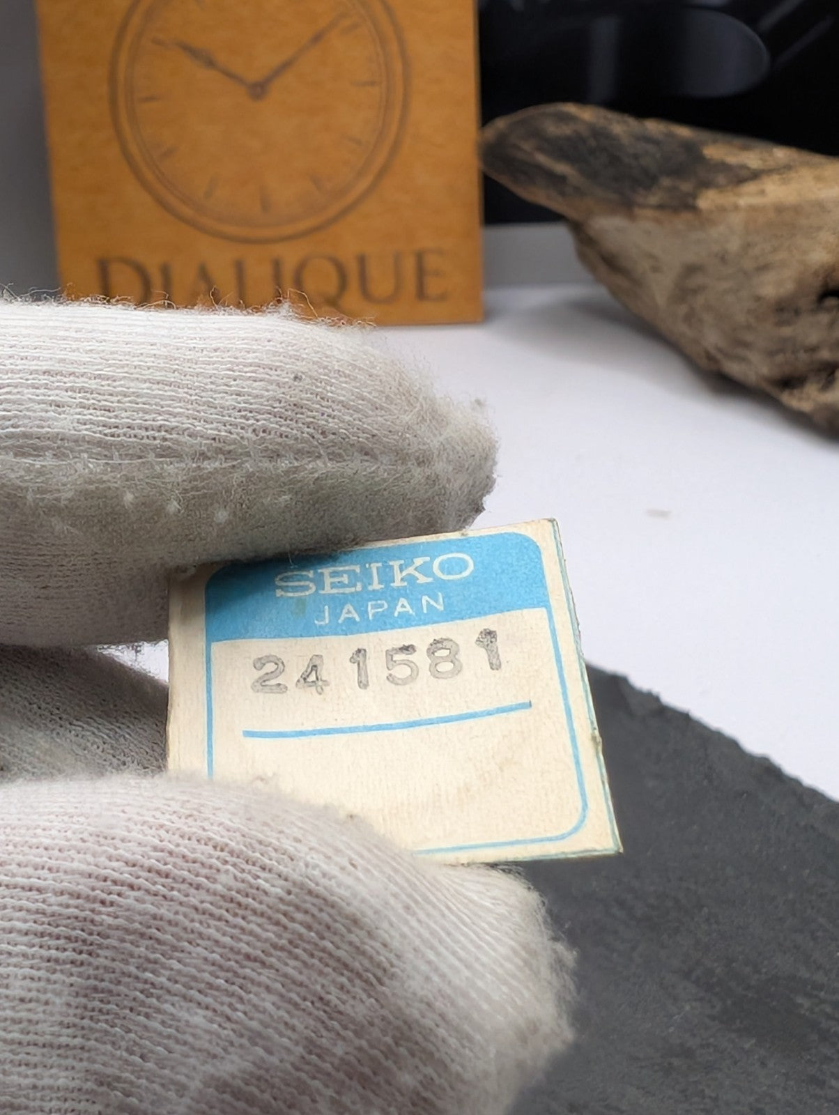 Genuine Seiko Japan Watch Part – Vintage NOS Micro Gear on Original Holder