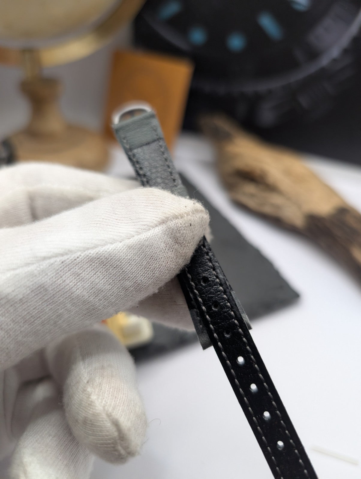 Citizen Vintage NOS Leather Watch Strap – Black – 13mm – Original Box – Japan