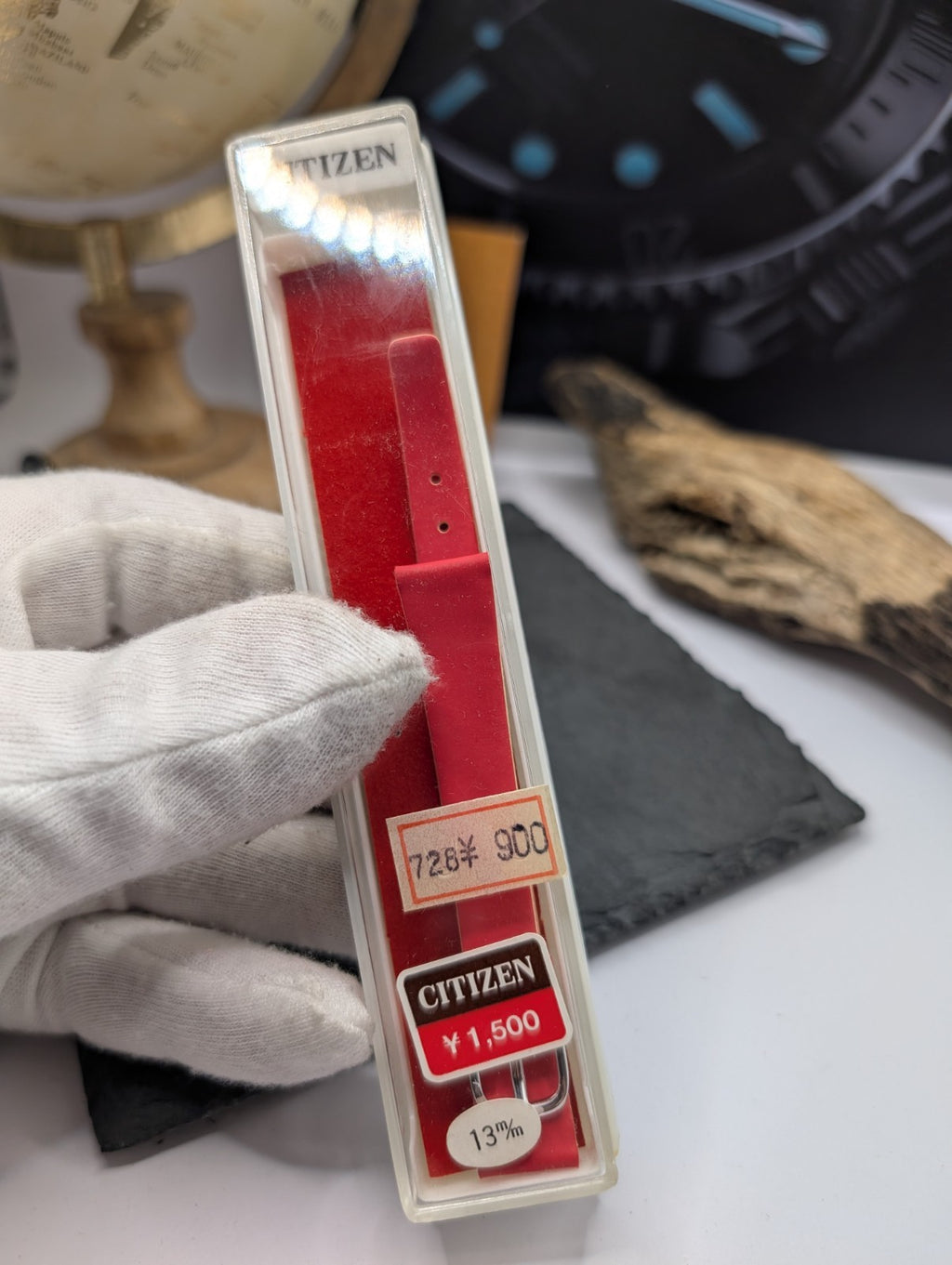 Citizen Vintage Watch Strap Red – New Old Stock – 13mm – Japan