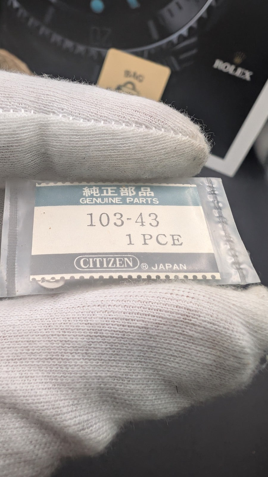 Genuine Citizen Watch Part 103-43 NOS Vintage Original Japan Sealed