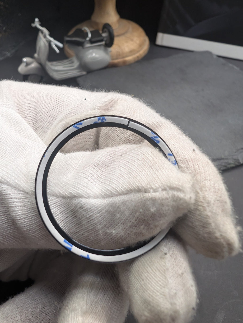 Black Aluminum Bezel Insert for Diver Style Watch – Replacement Part