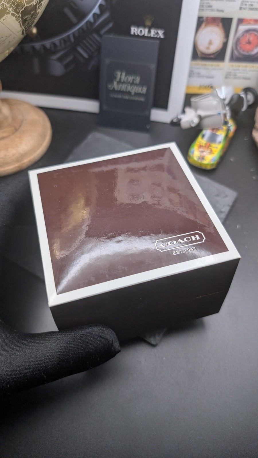 COACH Original Watch Box Case – Brown & Ivory – EST. 1941 – Genuine