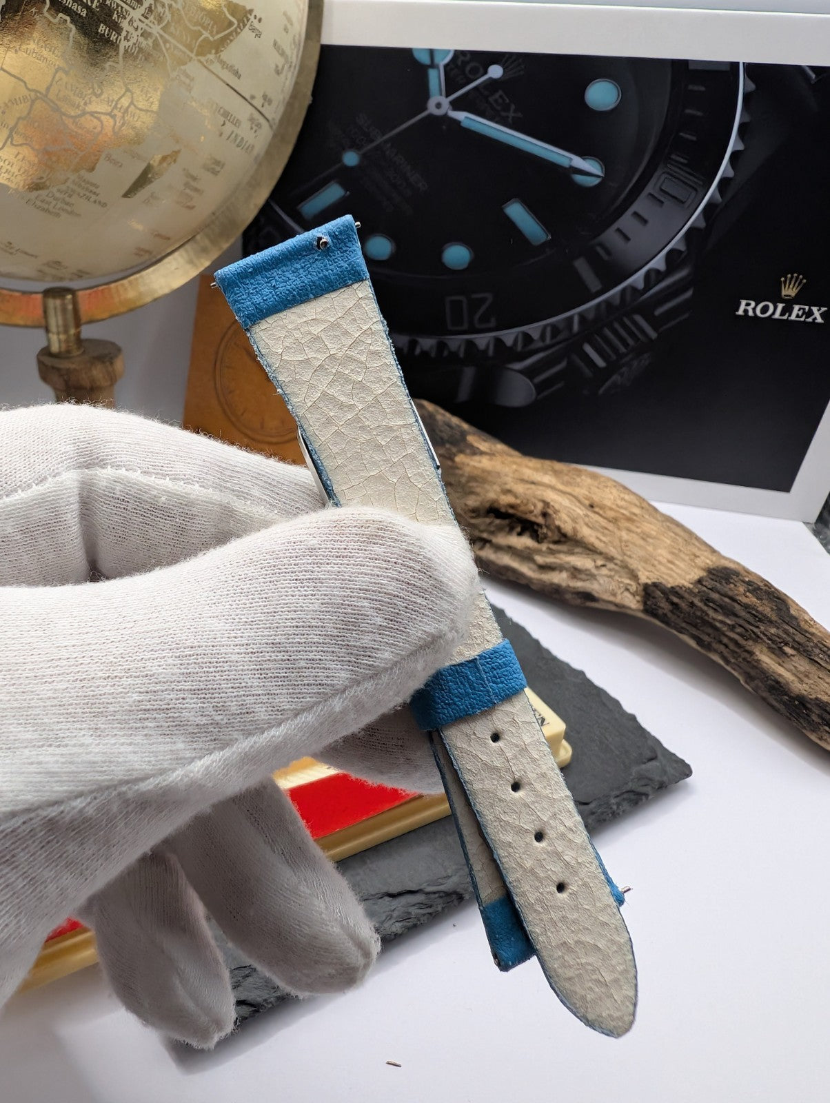 Citizen Vintage Watch Strap NOS 20mm Green Leather Gold Buckle – Original Japa