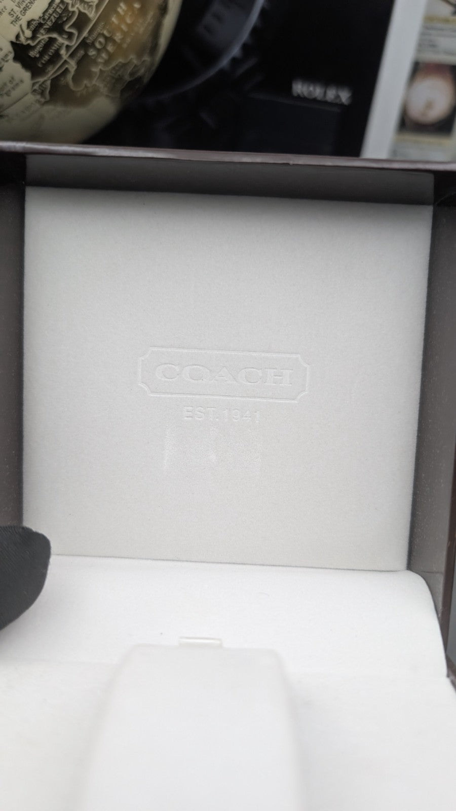 COACH Original Watch Box Case – Brown & Ivory – EST. 1941 – Genuine