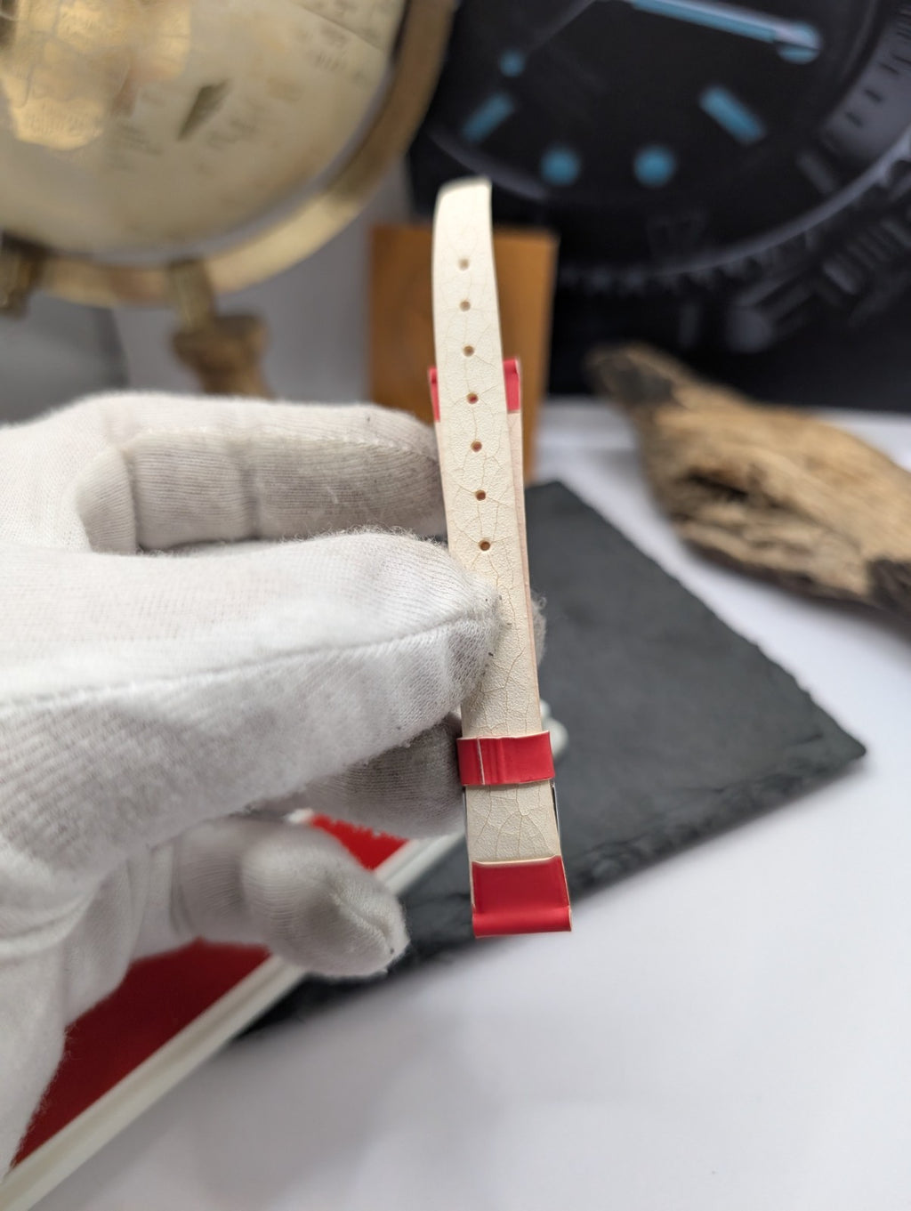 Citizen Vintage Watch Strap Red – New Old Stock – 13mm – Japan