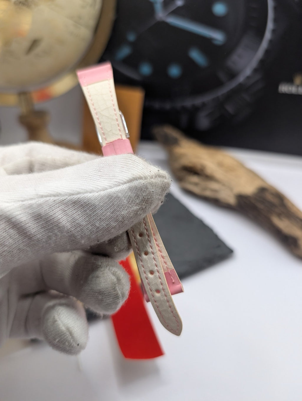 Citizen Vintage Watch Strap Pink Leather – New Old Stock – 14mm – Japan