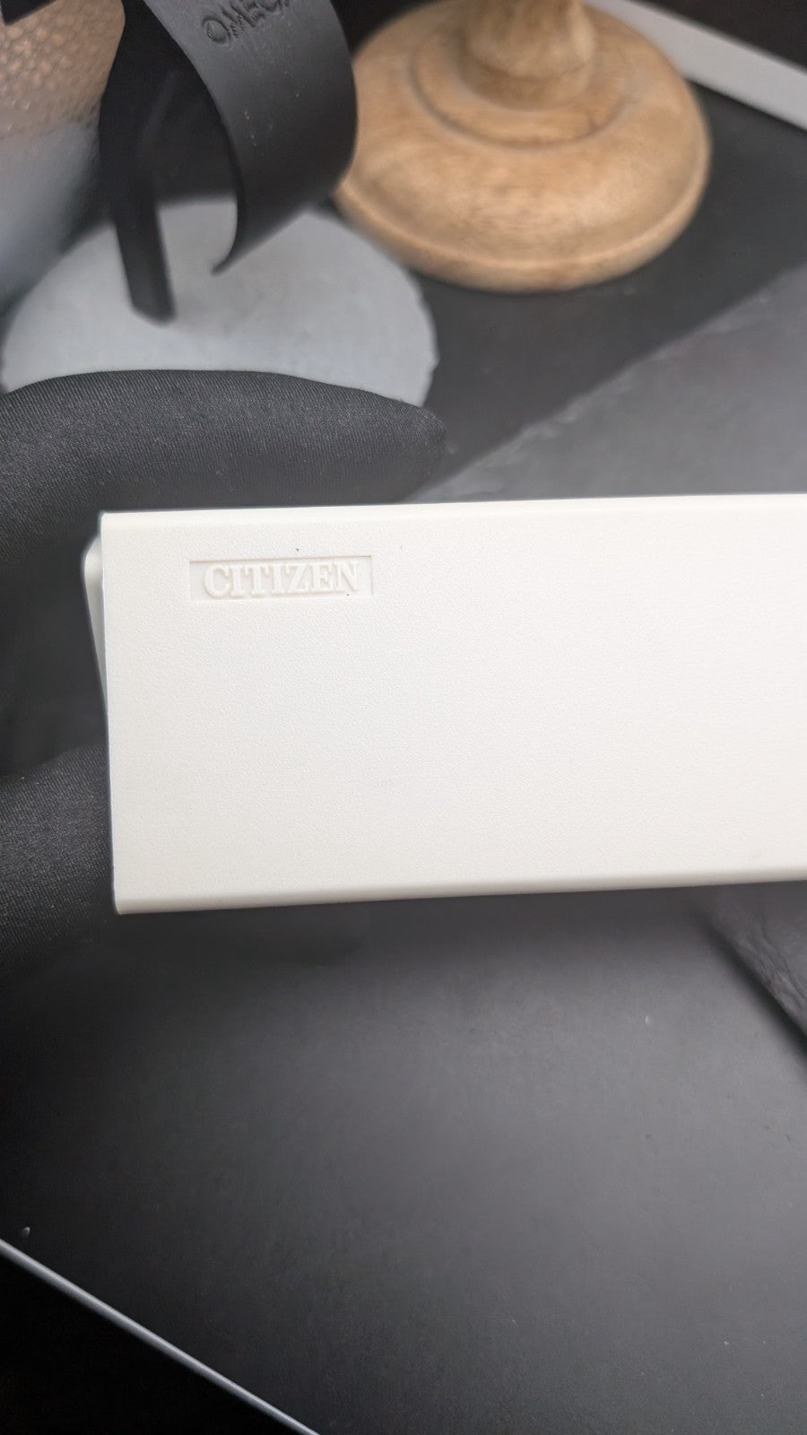 CITIZEN Original Watch Box Case – White Long Box – Vintage / Classic Presentatio