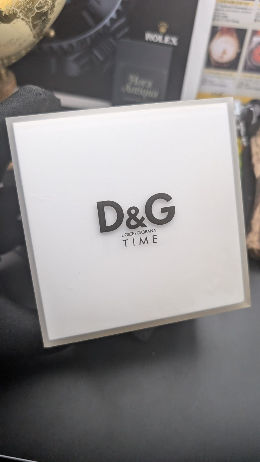 D&G Dolce & Gabbana Time Watch Box Case – Original Display Box (Empty)