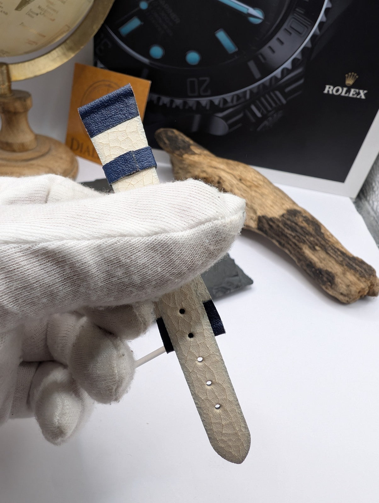 Citizen Vintage Leather Watch Strap NOS – Dark Blue – 17mm – Japan – New Old Sto