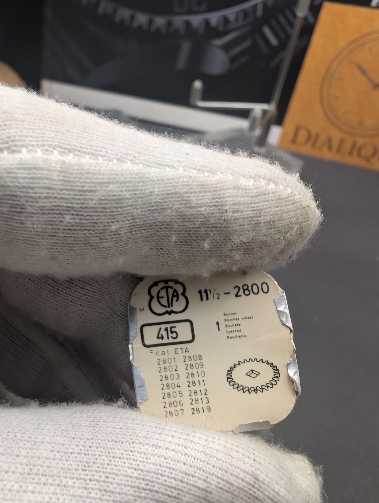 ETA Original Watch Part – Ratchet Wheel – Ref. 415 – Cal. 2800 Series – Swiss Ma