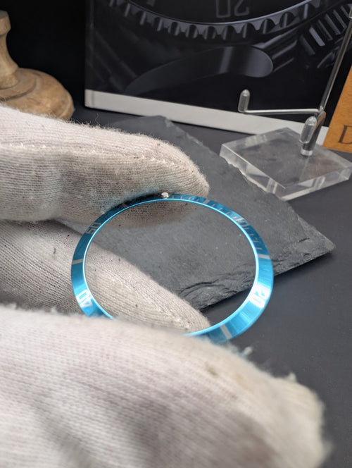Blue Aluminum Bezel Insert for Diver Style Watch – Replacement Part
