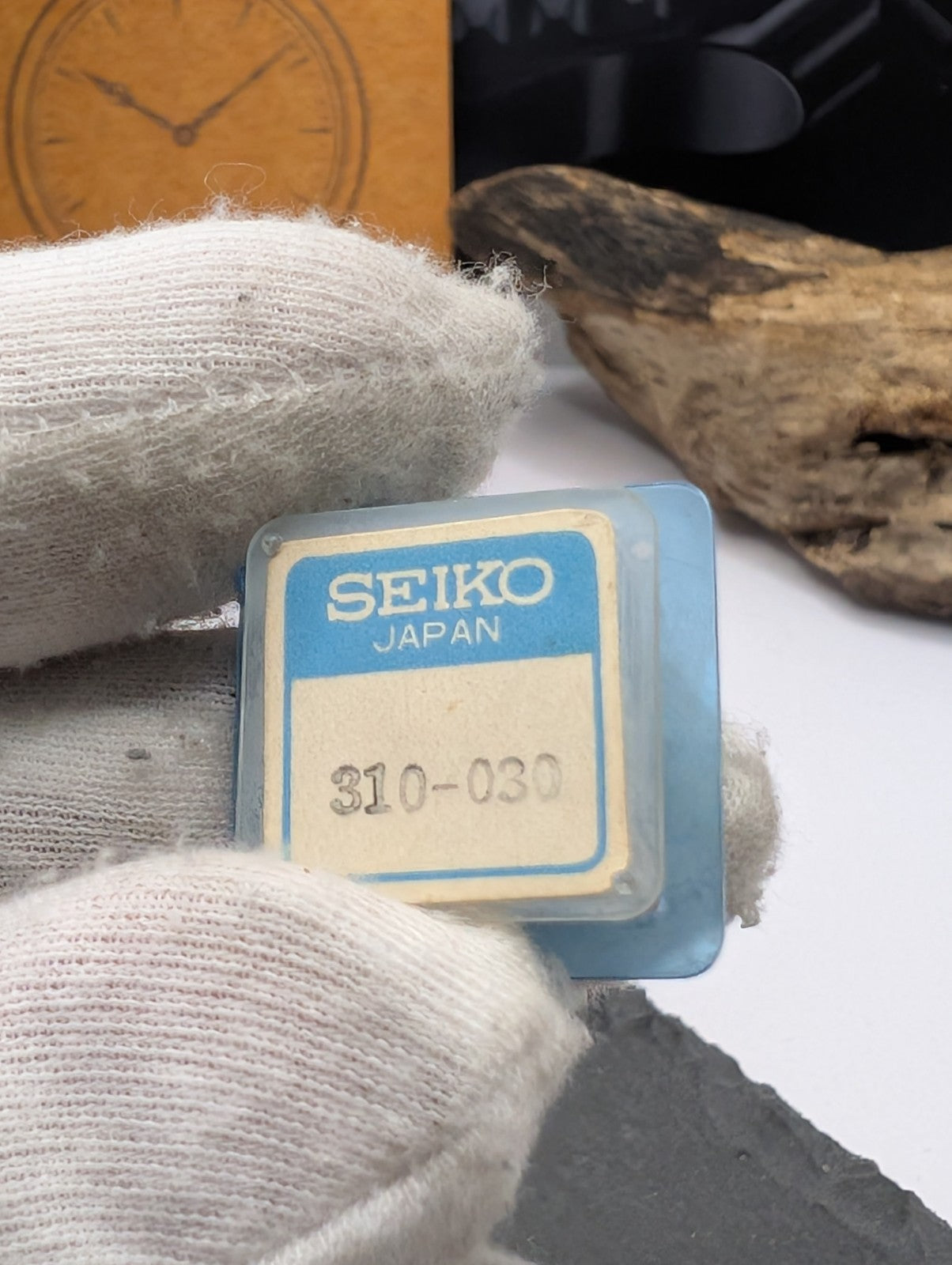 Genuine Citizen Watch Part in Original Blue Plastic Container – Vintage Japan NO