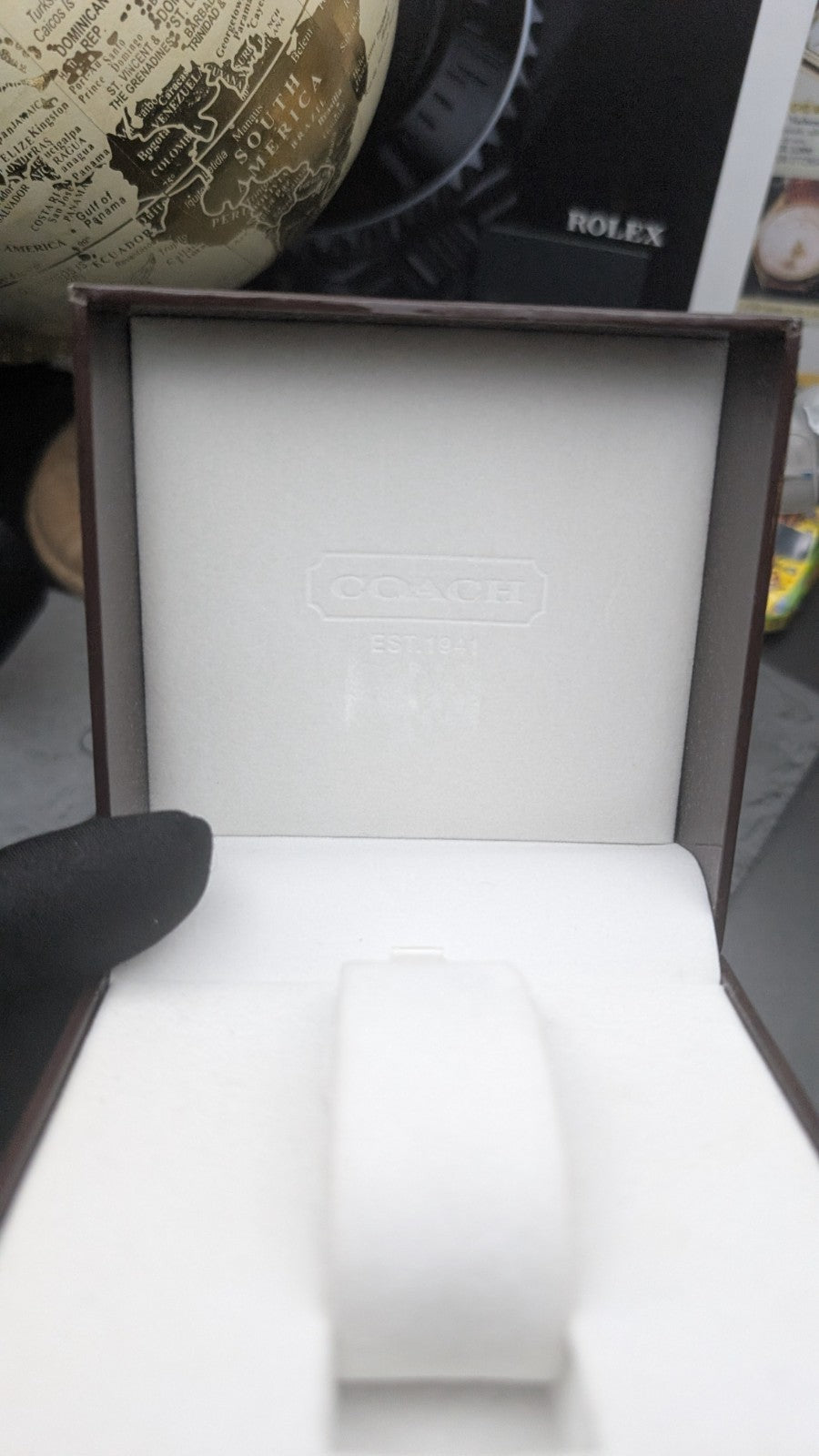 COACH Original Watch Box Case – Brown & Ivory – EST. 1941 – Genuine