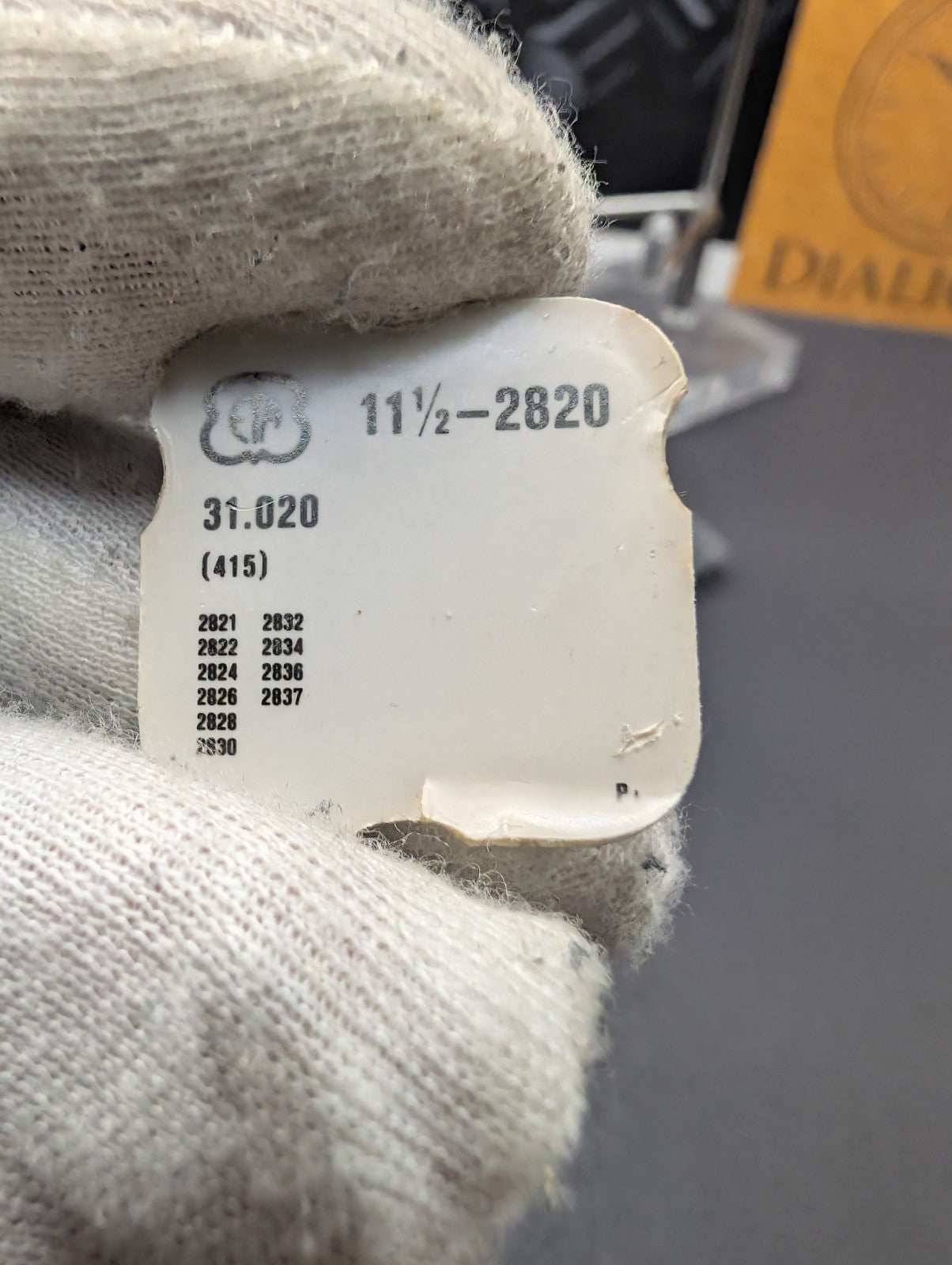 ETA Original Watch Part – Ref. 31.020 (415) – Cal. 2820 – Swiss Made – Vintage