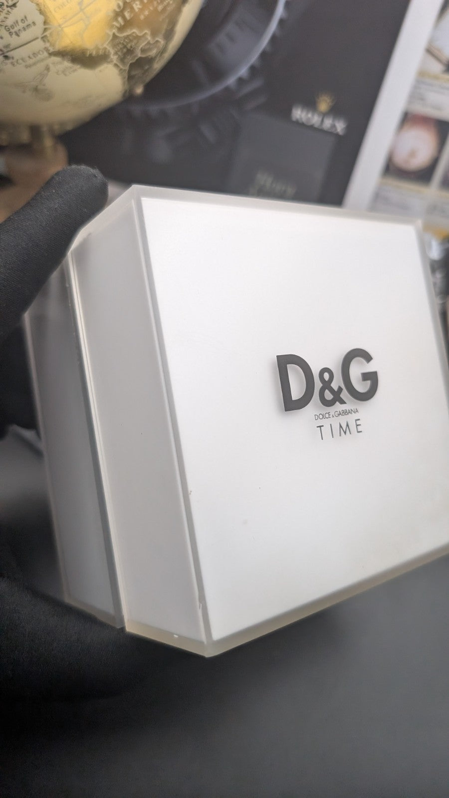 D&G Dolce & Gabbana Time Watch Box Case – Original Display Box (Empty)