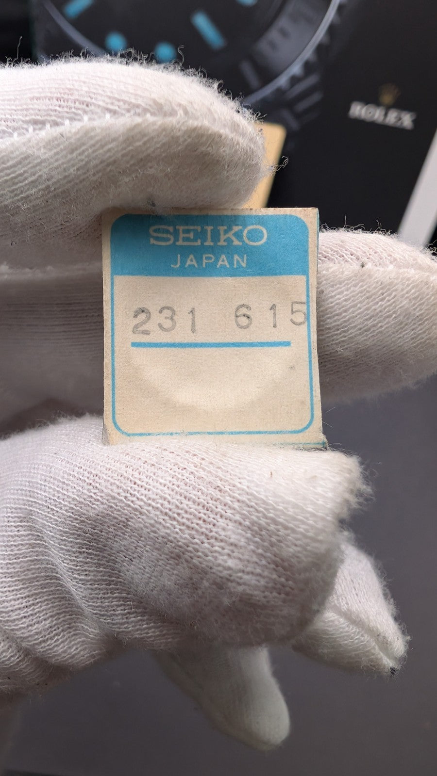 Genuine Seiko Watch Crystal – Part No. 231 615 – NOS – Made in Japan