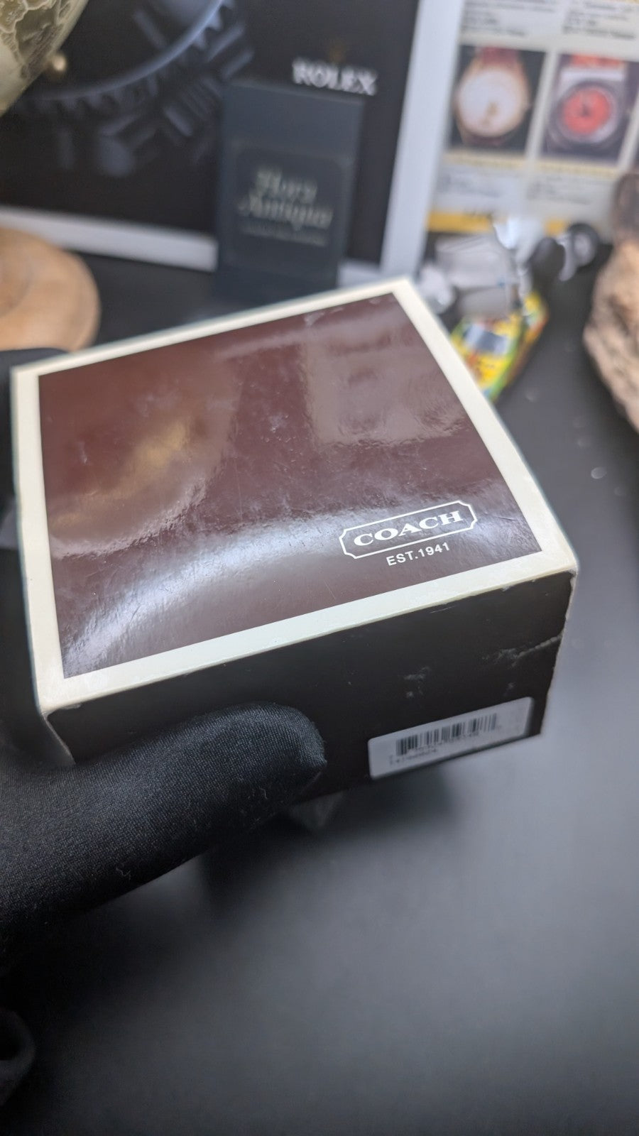 COACH Original Watch Box Case – Brown & Ivory – EST. 1941 – Genuine