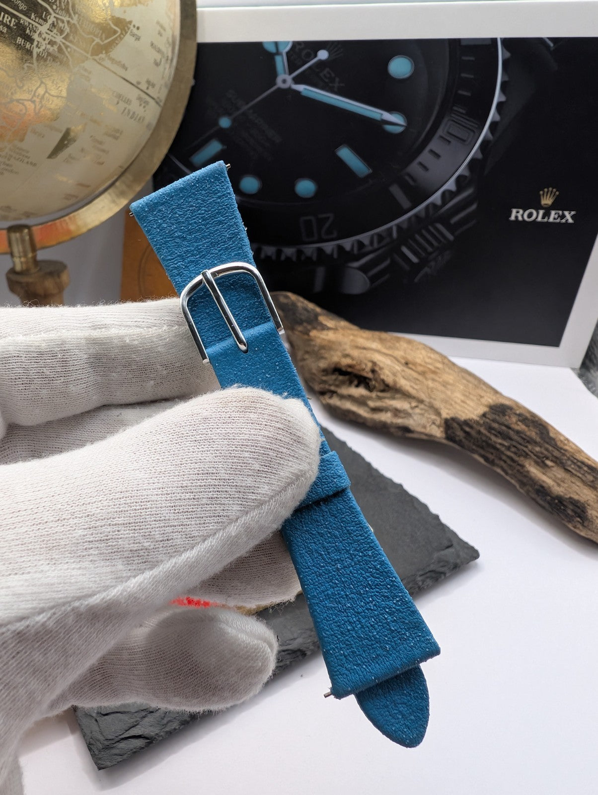 Citizen Vintage Watch Strap NOS 20mm Green Leather Gold Buckle – Original Japa