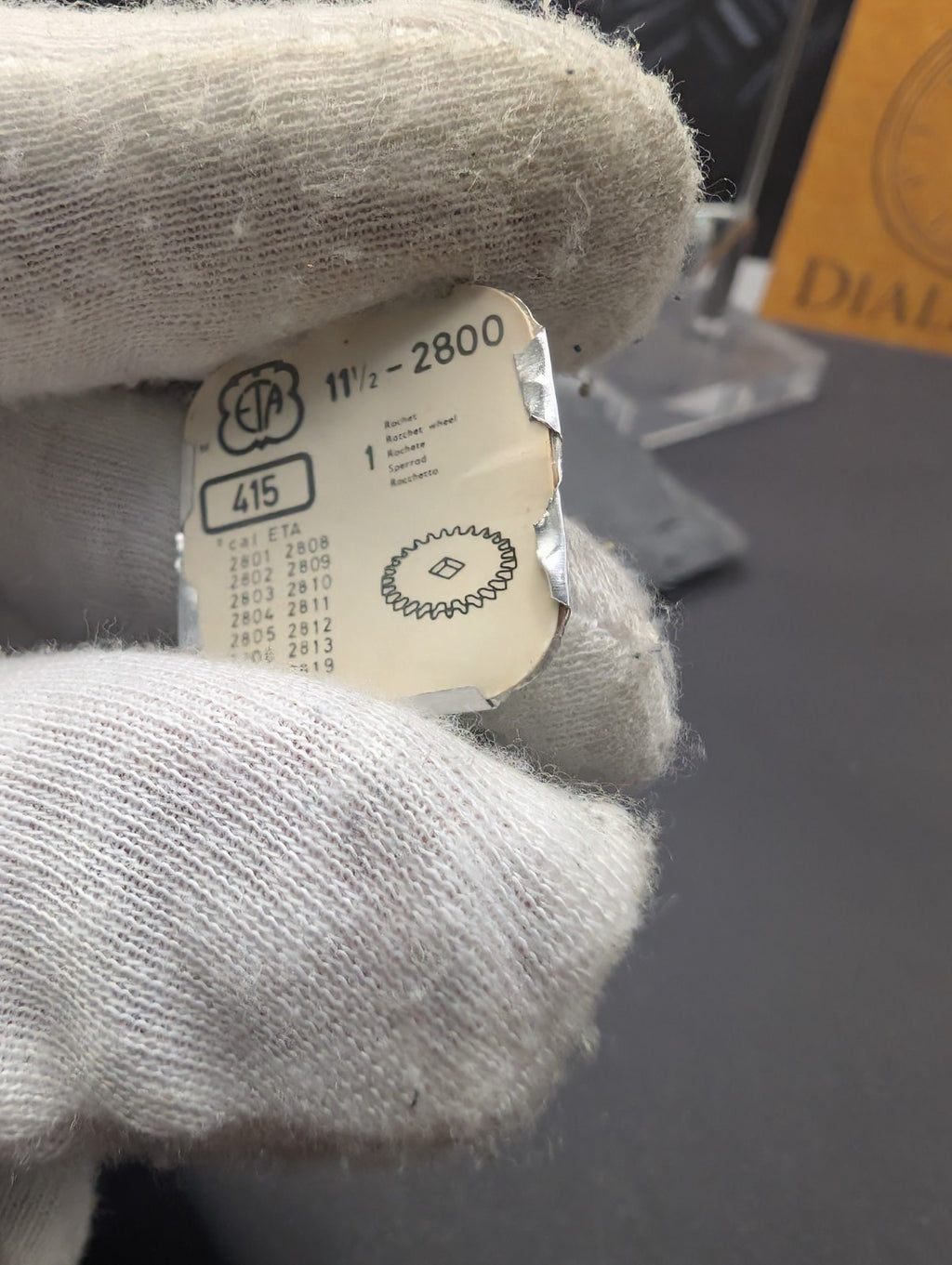 ETA Original Watch Part – Ratchet Wheel – Ref. 415 – Cal. 2800 Series – Swiss Ma