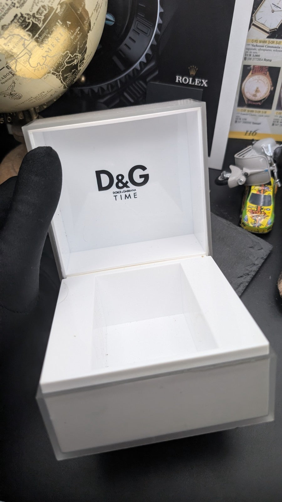 D&G Dolce & Gabbana Time Watch Box Case – Original Display Box (Empty)