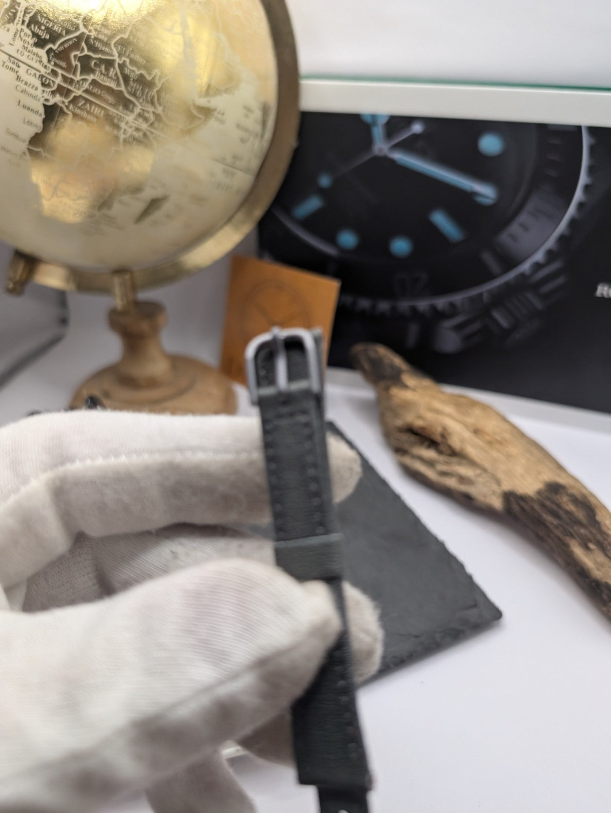 Citizen Vintage NOS Leather Watch Strap – Grey – 13mm – Original Box – Japan