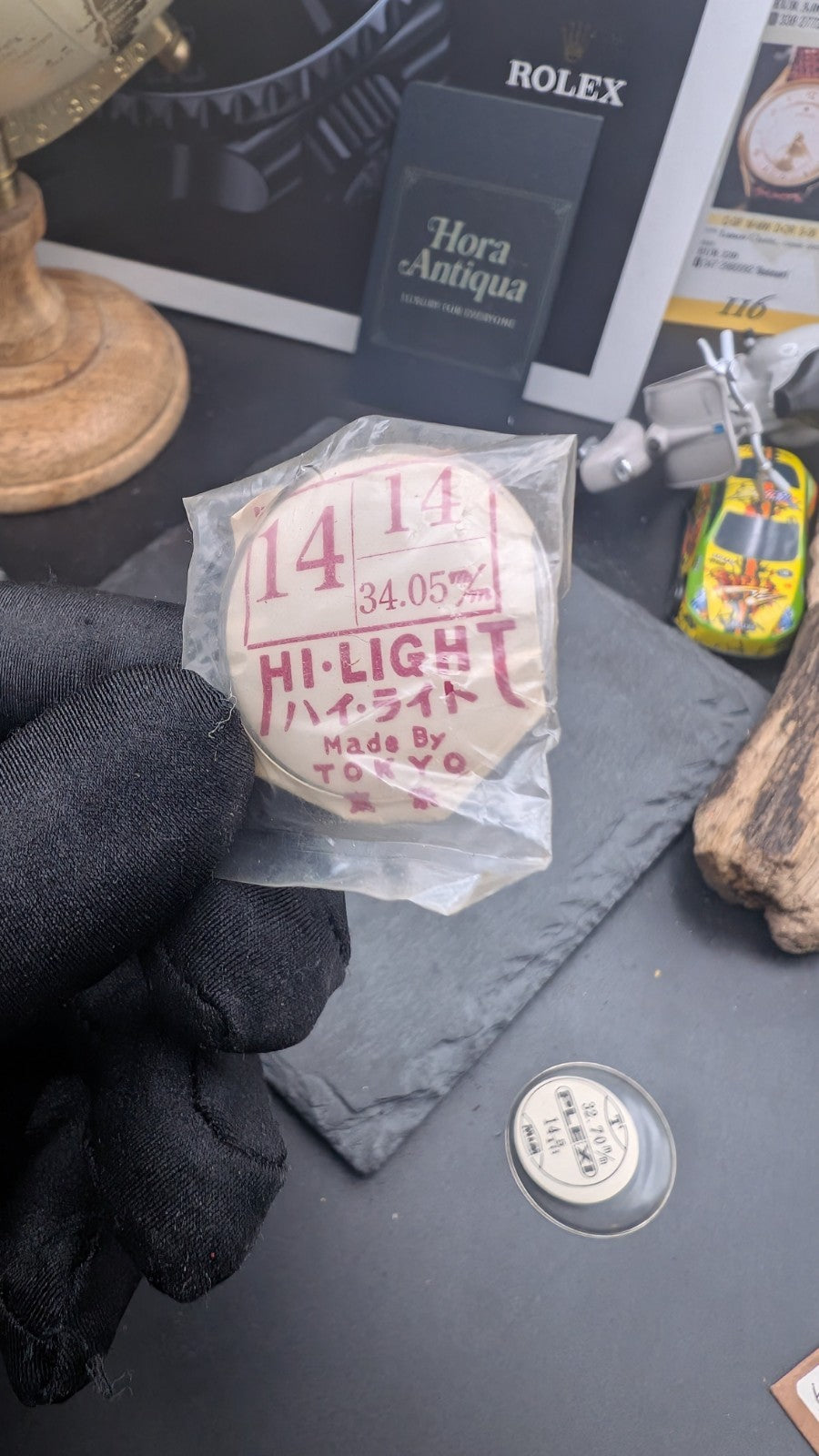 Acrylic Watch Crystal HI-LIGHT 34.05mm NOS Made in Tokyo – Vintage Replacement