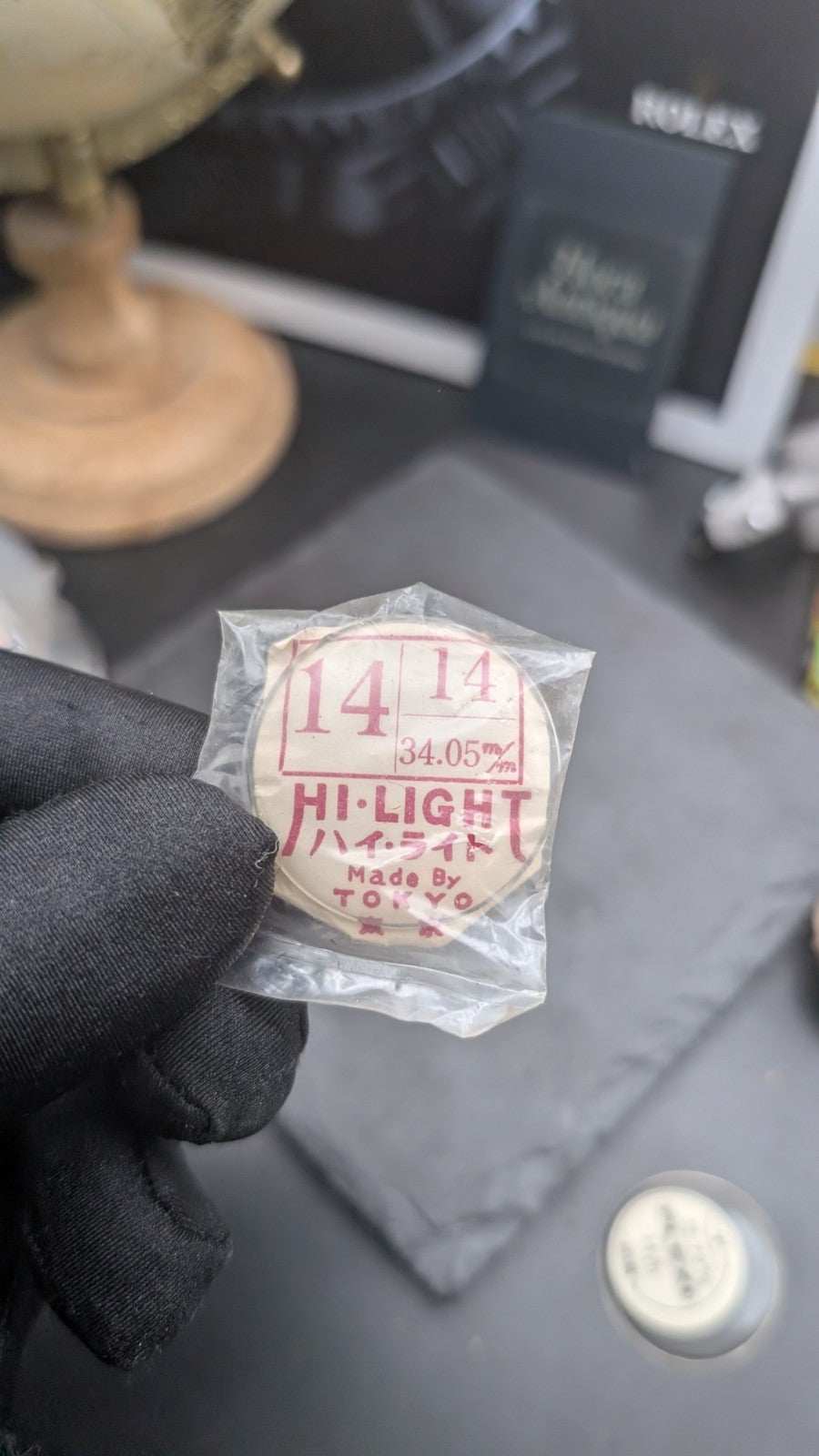 Acrylic Watch Crystal HI-LIGHT 34.05mm NOS Made in Tokyo – Vintage Replacement