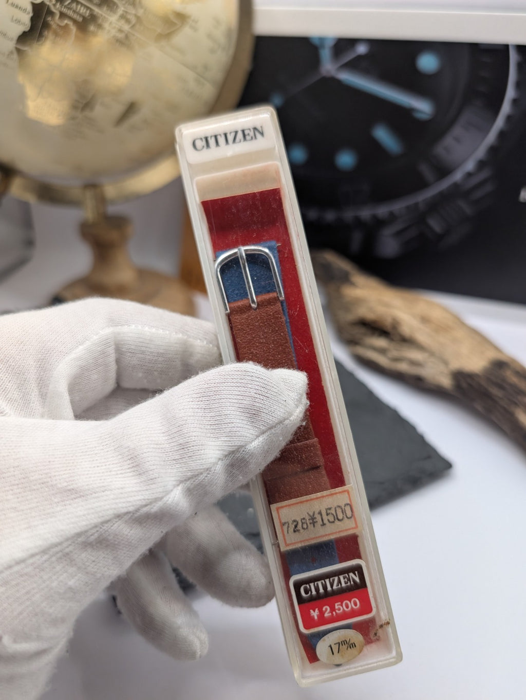 Citizen Vintage Leather Watch Strap NOS – 17mm – Japan – New Old Stock